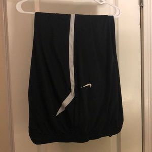 Black Nike Track pants with white accents